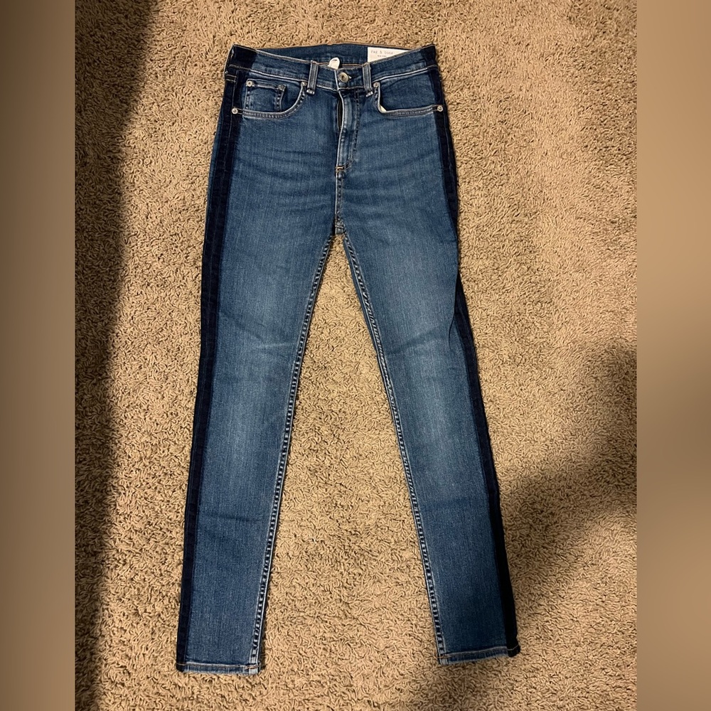 Rag & Bone High Rise Ankle Skinny Jeans